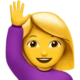Support agent waving